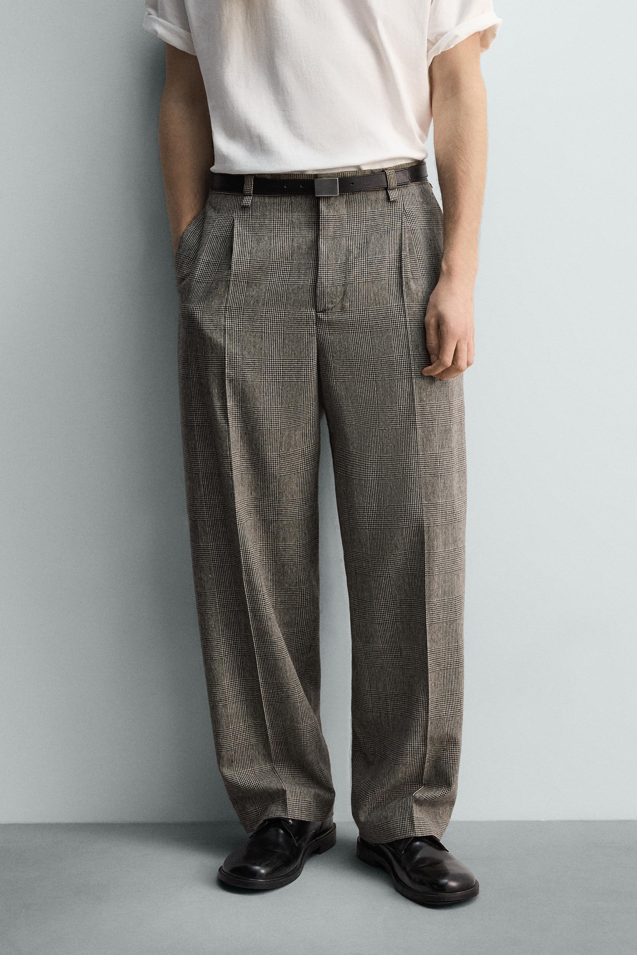 PANTALON RELAXED FIT À CARREAUX